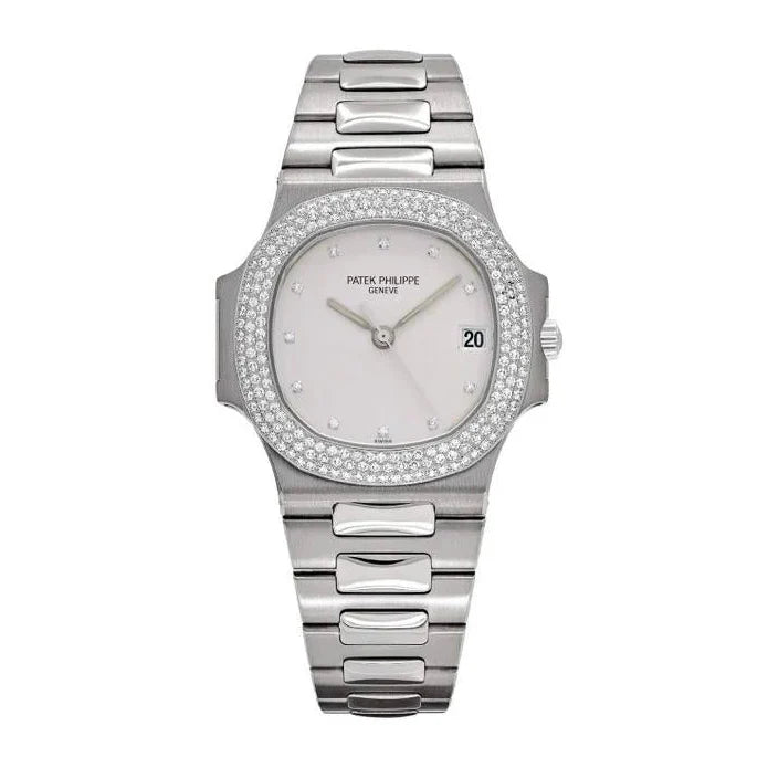 Patek Philippe Nautilus White Gold Diamond White Dial 37mm Ref. 3800/4G-001