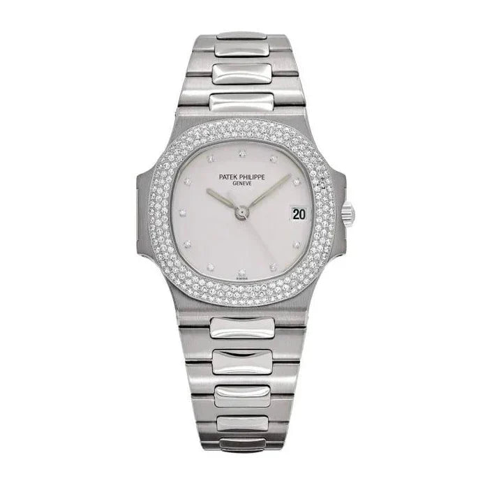 Patek Philippe Nautilus White Gold Diamond White Dial 37mm Ref. 3800/4G-001