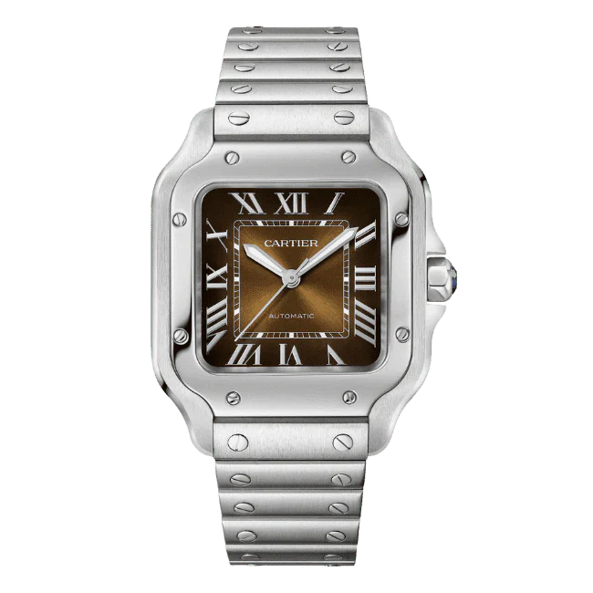 Cartier Santos De Cartier Chocolate Dial WSSA0065 35.5mm