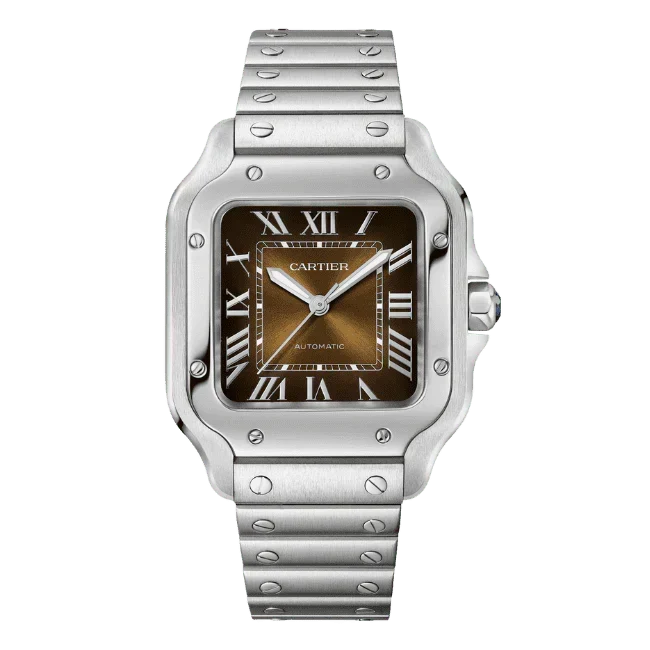 Cartier Santos De Cartier Chocolate Dial WSSA0065 35.5mm