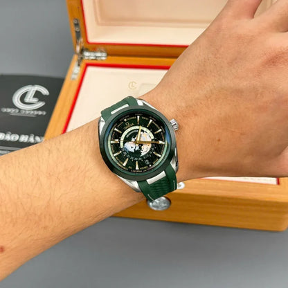 Omega Seamaster Aqua Terra Worldtimer 43mm Green Dial