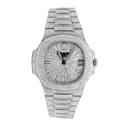 Patek Philippe Nautilus 5711 40mm Up Full 3000pcs Moissanite Pave Hong Kong