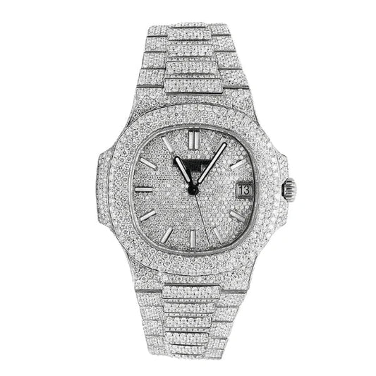 Patek Philippe Nautilus 5711 40mm Up Full 3000pcs Moissanite Pave Hong Kong