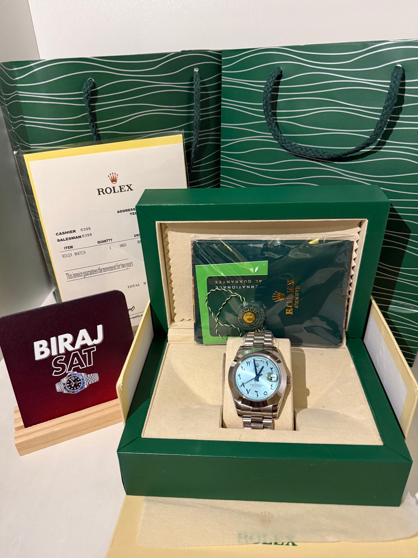 Rolex DayDate Platinum Arabic Dial