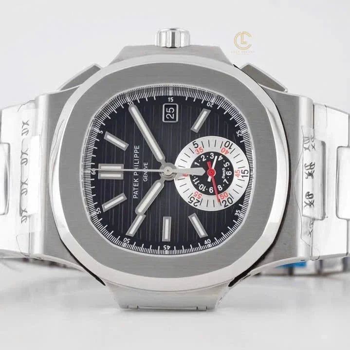 Patek Philippe Nautilus Chronograph 5980/1A-014 40.5mm Black-Blue Dial