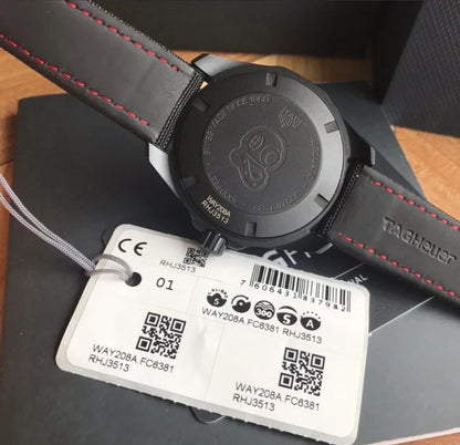 Tag Heuer Aquaracer Caliber 5 Black Dial Black Nylon Strap
